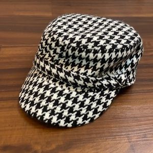 Houndstooth Baker Boy Hat